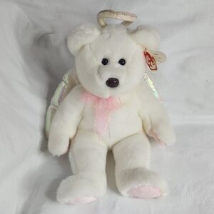 Vintage 1999 TY Beanie Buddies halo bear